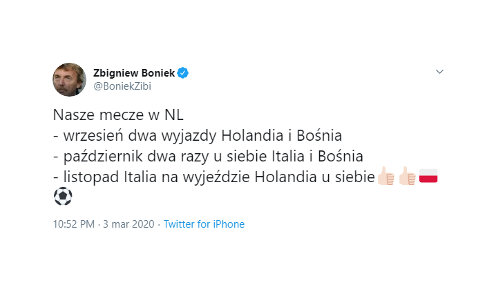 TERMINARZ reprezentacji Polski w Lidze Narodów